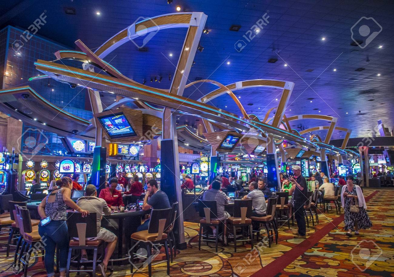 Modern entrance to Maplecraftline Restaurant and Casino with reception area
